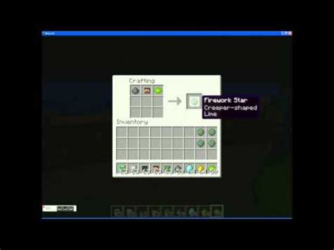 Minecraft Firework: Creeper Head Shaped! & How To! - YouTube