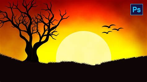 Beautiful Sunset Drawing Step By Step : Learn how to draw sunset simply ...