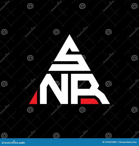 SNR Triangle Letter Logo Design with Triangle Shape. SNR Triangle Logo ...