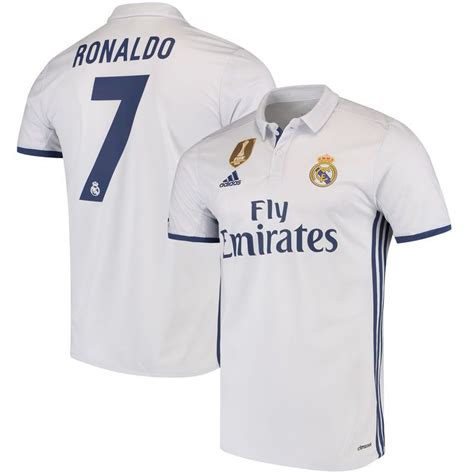 Cristiano Ronaldo Real Madrid adidas 2016/17 Home Replica Jersey ...