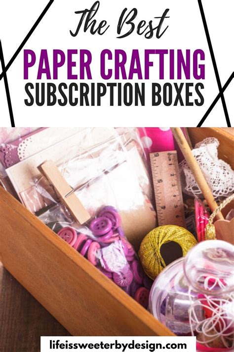 Paper Crafting Subscription Boxes | Diy subscription box, Craft box ...