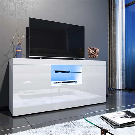 Amazon.co.uk: white gloss tv unit