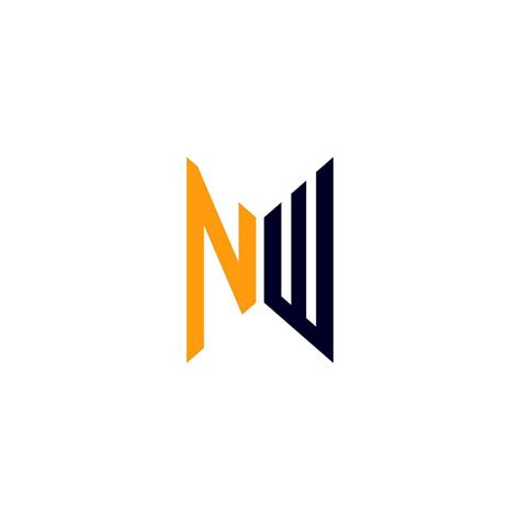 NW letter logo creative design with vector graphic, NW simple and ...