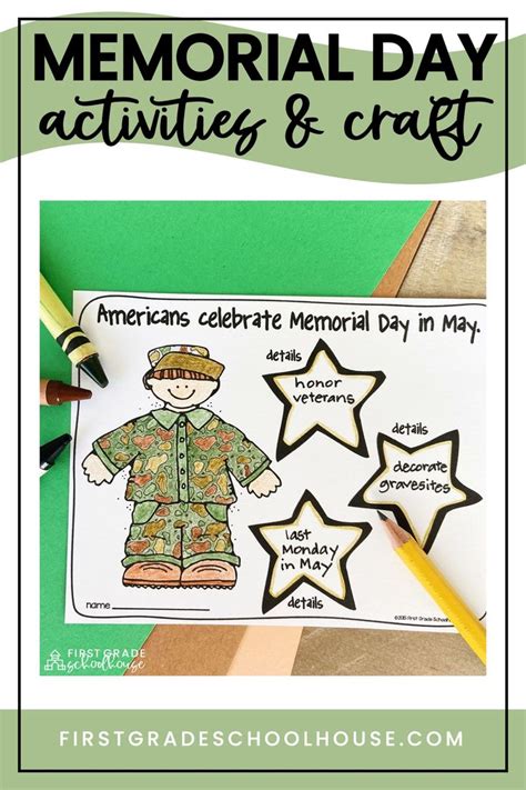 Memorial Day Activities and Craft in 2021 | Memorial day activities, First grade crafts ...