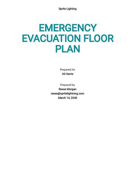 FREE Evacuation Plan Templates [Edit & Download] | Template.net