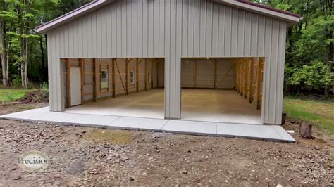 New Pole Barn Garage Door Installation - YouTube