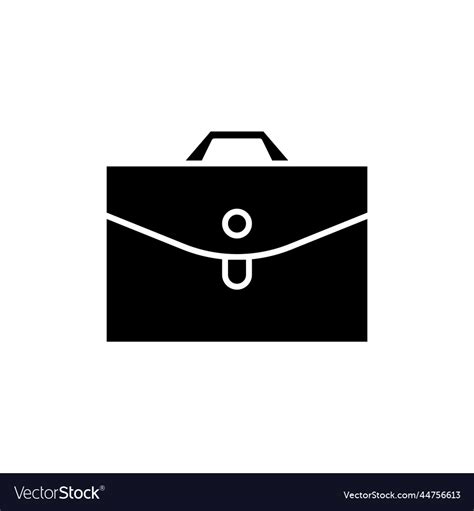 Briefcase icon logo design template isolated Vector Image