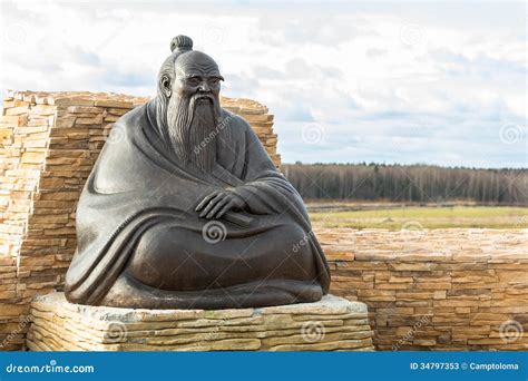 Laozi statue (Lao Tzu) stock image. Image of originator - 34797353