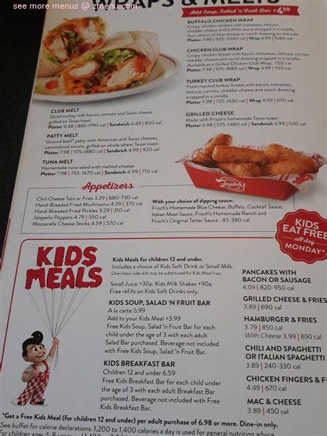 Online Menu of Frisch's Big Boy Restaurant, Wilmington, Ohio, 45177 - Zmenu