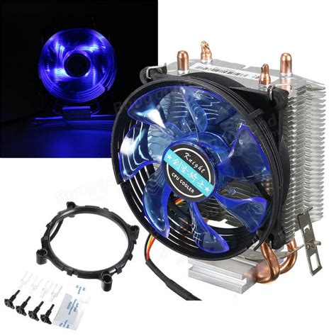 95mm LED Copper CPU Cooler Fan Heat Sink for Intel LGA775/1156/1155 AMD AM2/AM2+ Sale - Banggood.com