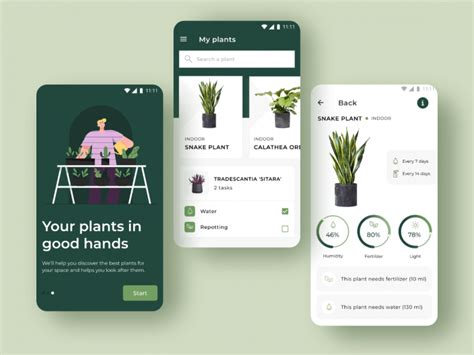 Plants Android App - Free Figma Resource | Figma Elements