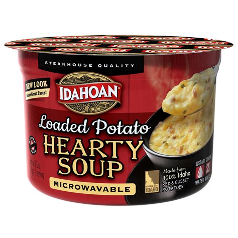 Idahoan Loaded Potato Hearty Soup Bowl, 2.4 oz Bowl - Walmart.com