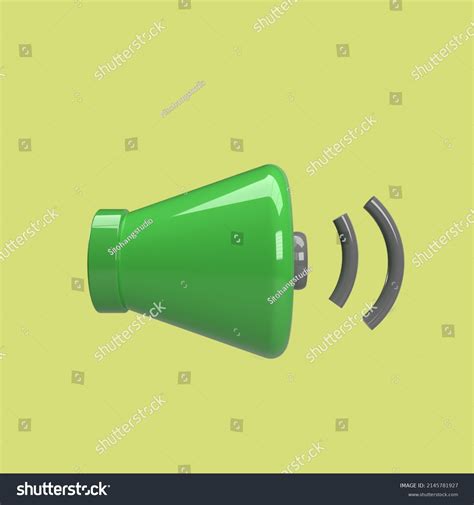 Sound 3d Model Cartoon Style Render Stock Illustration 2145781927 ...