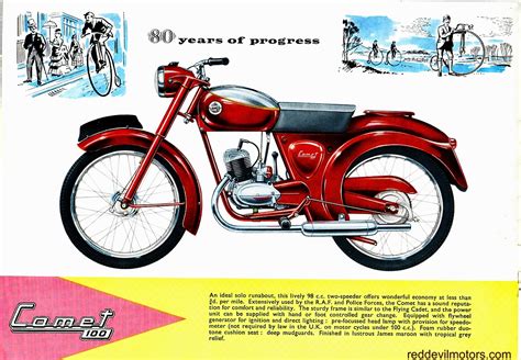 Red Devil Motors: James Motorcycles brochure 1960