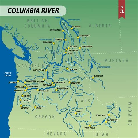 Columbia River Map