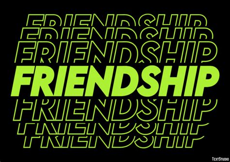 Friendship Text Effect and Logo Design Word