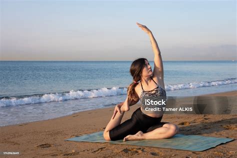 Yoga Instructor Performing Asana Poses Stock Photo - Download Image Now - 25-29 Years, 35-39 ...