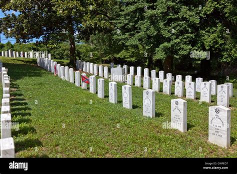 Graves of Confederate Soldiers that died at Gettysburg, buried at Hollywood Cemetery in Richmond ...