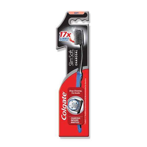 Colgate Slim Soft Charcoal Toothbrush, 1 Pcs