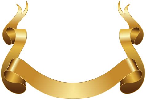 Gold Banner Png Clipart Image Clip Art Library - vrogue.co