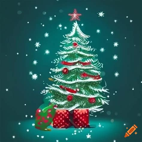 Christmas card design on Craiyon