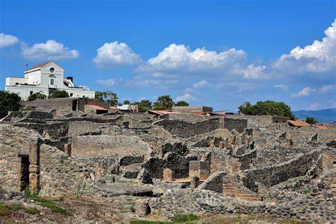 Elevated View of Ruins in Pompeii, Italy - Encircle Photos