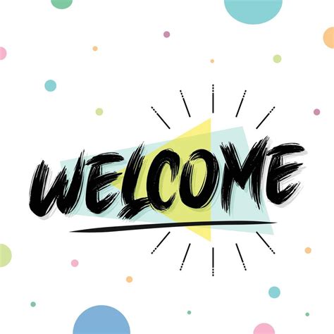 Colorful Welcome Design Template 10925780 Vector Art at Vecteezy