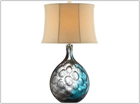 Aqua Blue Glass Table Lamps - Lamps : Home Decorating Ideas #OK89MZ78a0