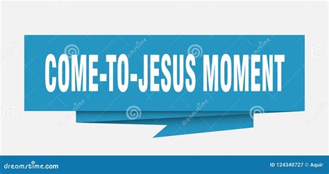 Come-to-jesus moment stock vector. Illustration of mark - 124340727