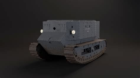 3D Little Willie WW1 Tank 1915 | CGTrader