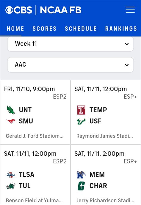 2023 AAC Football - Week 11 News, Schedule, Discussion - AAC FOOTBALL ...