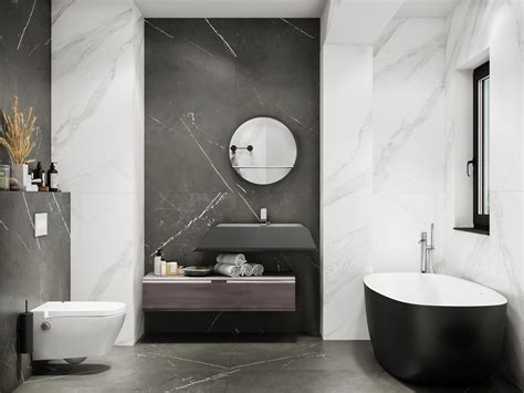 grey marble bathroom | Interior Design IdeasInterior Design Ideas.