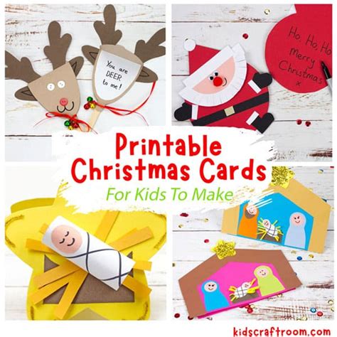 Printable Christmas Cards For Kids - Kids Craft Room