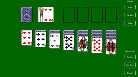 Klondike Solitaire Game Set for Windows 10