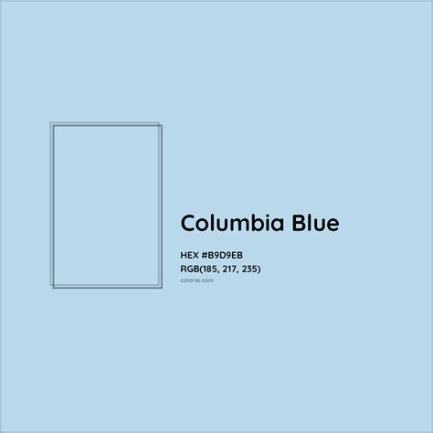 Columbia Blue Complementary or Opposite Color Name and Code (#B9D9EB ...