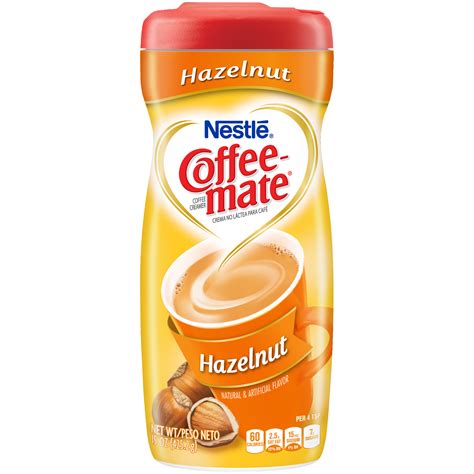 Coffeemate Hazelnut Creamer Canister - 11 oz. - Hanson Beverage Service