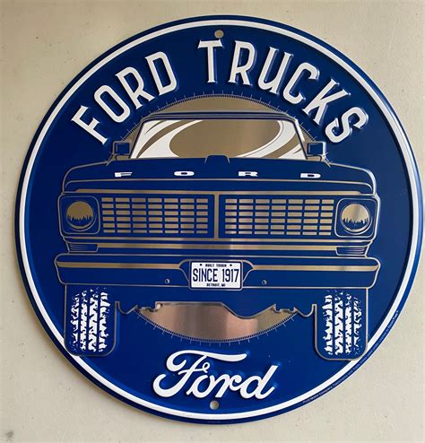 12 Ford Truck Vintage Tin Sign Man Cave Garage Art - Etsy