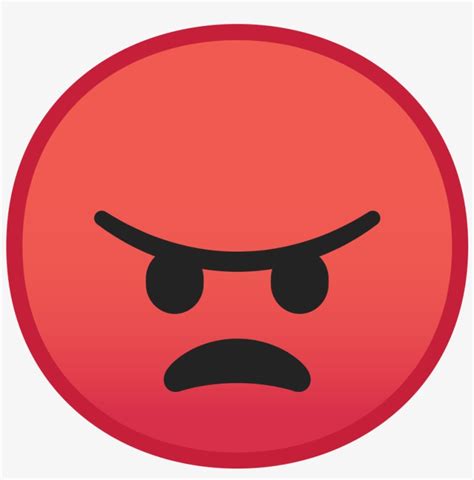 Angry Face Icon - Angry Red Emoji Png - 1024x1024 PNG Download - PNGkit