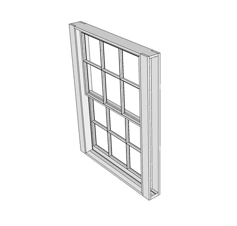 3D Sketchup Traditionelle Schiebefenster - CADBlocksfree | Thousands of ...