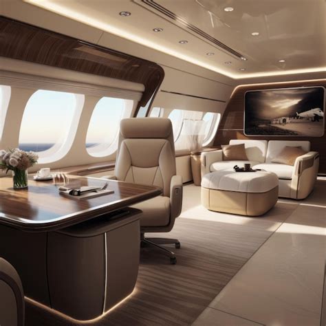 Premium Photo | TopNotch Interior Immerse in the Luxurious Boeing 787 ...