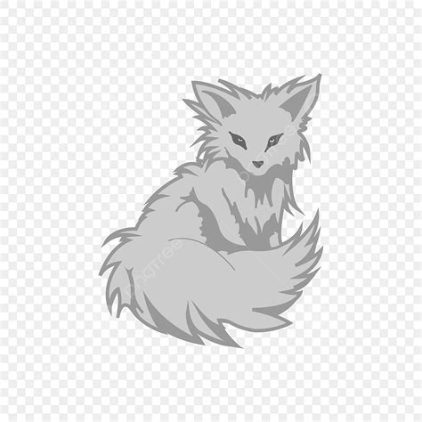 Cute Fox Vector Hd PNG Images, Cute Silver Fox, Fox Clipart, Fox Logo, Forest Animal PNG Image ...