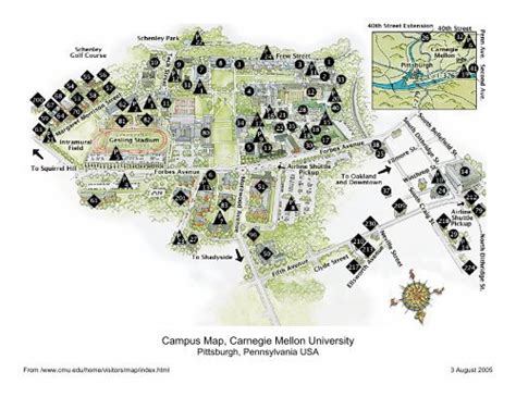 Campus Map, Carnegie Mellon University