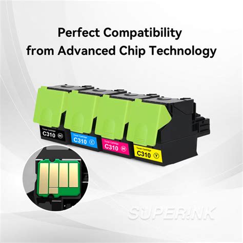 Compatible Xerox C310 / C315 Toner Cartridge Combo BK/C/M/Y By Superin ...