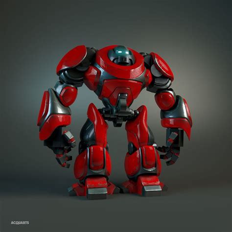 ArtStation - Assault Scout Bot, Adrian Zambrana | Robot art, Robot concept art, Robots drawing