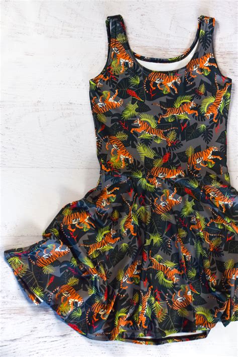 Tiger Print Dress - Etsy