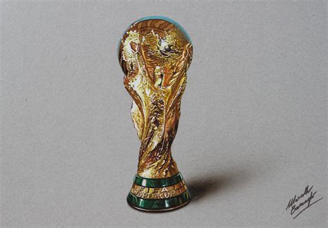 FIFA World Cup Trophy DRAWING by Marcello Barenghi by marcellobarenghi on DeviantArt