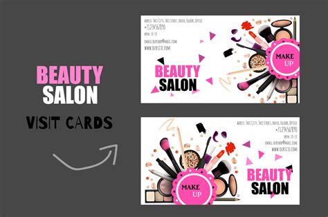 Beauty Salon Card by MoonPalette on @creativemarket | Beauty salon ...