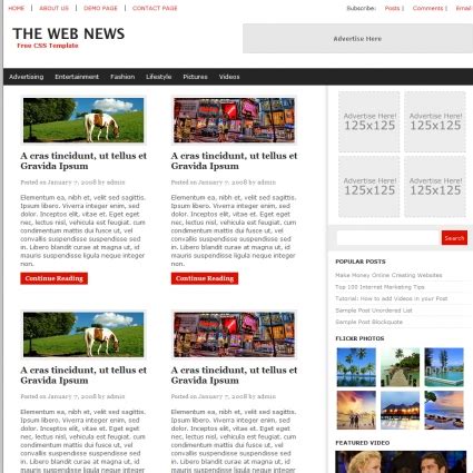 Simple news blog template html web templates free download 2,502 .html .css .js files