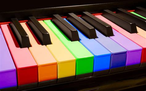 Download Piano Rainbow Keyboard Wallpaper | Wallpapers.com