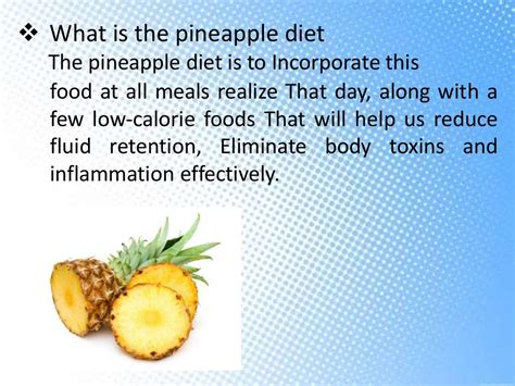 Pineapple diet